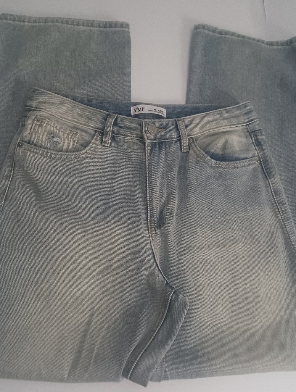 YMI Light Denim Jeans Sz 7 Straight Leg - Picture 2 of 3